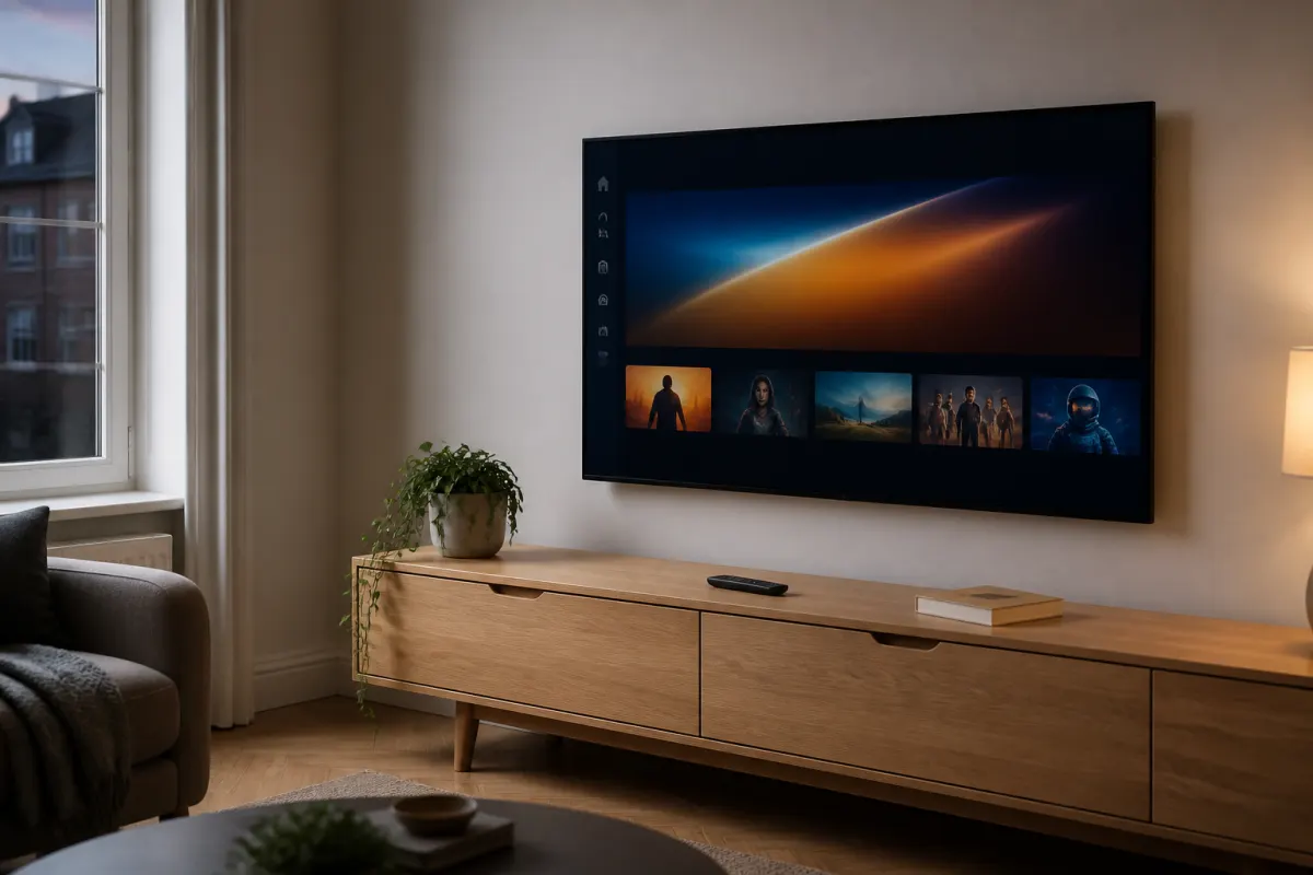Living room TV ready for Tivistation IPTV setup